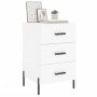 Mesita de noche madera de ingeniería blanco 40x40x66 cm de , Mesitas de noche - Ref: Foro24-827668, Precio: 72,36 €, Descuent...