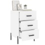Mesita de noche madera de ingeniería blanco 40x40x66 cm de , Mesitas de noche - Ref: Foro24-827668, Precio: 72,36 €, Descuent...