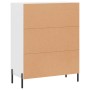 Aparador de madera de ingeniería blanco 69,5x34x90 cm de , Aparadores - Ref: Foro24-827732, Precio: 94,72 €, Descuento: %