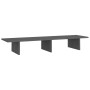 Soporte de monitor madera maciza de pino gris 100x27x15 cm de , Bases y elevadores para ordenadores - Ref: Foro24-813981, Pre...