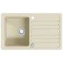 Fregadero de cocina de granito con un seno beige de , Fregaderos - Ref: Foro24-144849, Precio: 190,35 €, Descuento: %