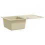 Fregadero de cocina de granito con un seno beige de , Fregaderos - Ref: Foro24-144849, Precio: 190,35 €, Descuento: %