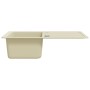 Fregadero de cocina de granito con un seno beige de , Fregaderos - Ref: Foro24-144849, Precio: 190,35 €, Descuento: %
