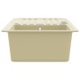 Fregadero de cocina de granito con un seno beige de , Fregaderos - Ref: Foro24-144849, Precio: 190,35 €, Descuento: %