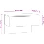 Mesita de noche de pared gris Sonoma de , Mesitas de noche - Ref: Foro24-816942, Precio: 40,28 €, Descuento: %