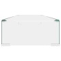 Soporte para TV/Elevador monitor cristal claro 100x30x13 cm de , Muebles TV - Ref: Foro24-244131, Precio: 121,48 €, Descuento: %