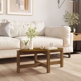 Mesa de centro madera maciza de pino marrón miel 87x48x35 cm de , Mesas de centro - Ref: Foro24-822325, Precio: 36,91 €, Desc...