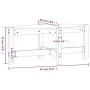 Mesa de centro madera maciza de pino marrón miel 87x48x35 cm de , Mesas de centro - Ref: Foro24-822325, Precio: 36,91 €, Desc...
