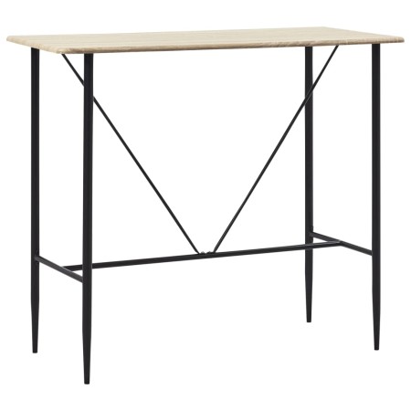 Mesa alta de cocina MDF color roble 120x60x110 cm de , Mesas de cocina y de comedor - Ref: Foro24-281548, Precio: 147,84 €, D...
