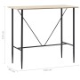 Mesa alta de cocina MDF color roble 120x60x110 cm de , Mesas de cocina y de comedor - Ref: Foro24-281548, Precio: 147,84 €, D...