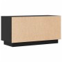 Mueble de TV de madera maciza de pino negro 80x34x40 cm de , Muebles TV - Ref: Foro24-818234, Precio: 70,14 €, Descuento: %