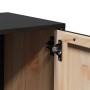 Mueble de TV de madera maciza de pino negro 80x34x40 cm de , Muebles TV - Ref: Foro24-818234, Precio: 70,14 €, Descuento: %