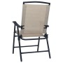 Sillas plegables de jardín 2 unidades textilene color crema de , Sillas de jardín - Ref: Foro24-47924, Precio: 93,19 €, Descu...