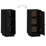 Aparador de madera maciza de pino negro 34x40x75 cm de , Aparadores - Ref: Foro24-820116, Precio: 62,39 €, Descuento: %