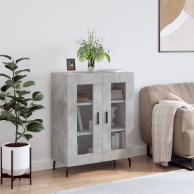Aparador de madera de ingeniería gris hormigón 69,5x34x90 cm de , Aparadores - Ref: Foro24-827808, Precio: 85,16 €, Descuento: %