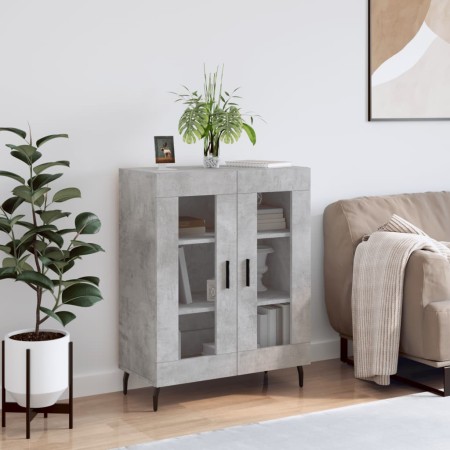 Aparador de madera de ingeniería gris hormigón 69,5x34x90 cm de , Aparadores - Ref: Foro24-827808, Precio: 85,16 €, Descuento: %
