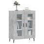 Aparador de madera de ingeniería gris hormigón 69,5x34x90 cm de , Aparadores - Ref: Foro24-827808, Precio: 85,16 €, Descuento: %