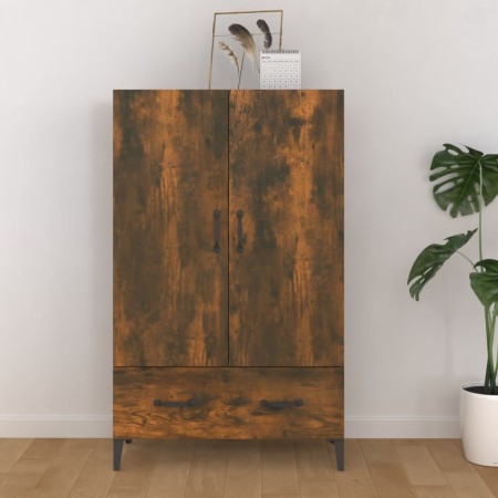 Aparador de madera contrachapada roble ahumado 70x31x115 cm de , Aparadores - Ref: Foro24-817474, Precio: 85,20 €, Descuento: %