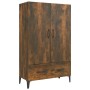 Aparador de madera contrachapada roble ahumado 70x31x115 cm de , Aparadores - Ref: Foro24-817474, Precio: 85,20 €, Descuento: %