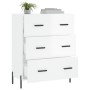 Aparador de madera contrachapada blanco brillante 69,5x34x90 cm de , Aparadores - Ref: Foro24-827862, Precio: 83,39 €, Descue...