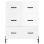 Aparador de madera contrachapada blanco brillante 69,5x34x90 cm de , Aparadores - Ref: Foro24-827862, Precio: 83,39 €, Descue...