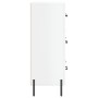 Aparador de madera contrachapada blanco brillante 69,5x34x90 cm de , Aparadores - Ref: Foro24-827862, Precio: 83,39 €, Descue...