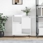 Aparador de madera contrachapada blanco brillante 60x35x70 cm de , Aparadores - Ref: Foro24-831190, Precio: 64,37 €, Descuent...