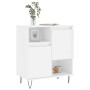 Aparador de madera contrachapada blanco brillante 60x35x70 cm de , Aparadores - Ref: Foro24-831190, Precio: 64,37 €, Descuent...