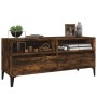 Mueble de TV madera contrachapada roble ahumado 100x34,5x44,5cm de , Muebles TV - Ref: Foro24-831906, Precio: 67,46 €, Descue...