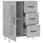 Aparador de madera de ingeniería gris hormigón 69,5x34x90 cm de , Aparadores - Ref: Foro24-828040, Precio: 91,32 €, Descuento: %