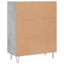 Aparador de madera de ingeniería gris hormigón 69,5x34x90 cm de , Aparadores - Ref: Foro24-828040, Precio: 91,32 €, Descuento: %