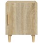 Mesitas de noche 2 uds madera contrachapada color roble Sonoma de , Mesitas de noche - Ref: Foro24-812049, Precio: 67,66 €, D...