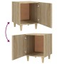Mesitas de noche 2 uds madera contrachapada color roble Sonoma de , Mesitas de noche - Ref: Foro24-812049, Precio: 67,66 €, D...