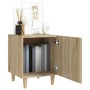 Mesitas de noche 2 uds madera contrachapada color roble Sonoma de , Mesitas de noche - Ref: Foro24-812049, Precio: 67,66 €, D...