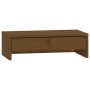 Soporte de monitor madera maciza pino marrón miel 50x27x15 cm de , Bases y elevadores para ordenadores - Ref: Foro24-813957, ...