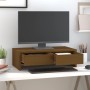Soporte de monitor madera maciza pino marrón miel 50x27x15 cm de , Bases y elevadores para ordenadores - Ref: Foro24-813957, ...