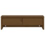 Soporte de monitor madera maciza pino marrón miel 50x27x15 cm de , Bases y elevadores para ordenadores - Ref: Foro24-813957, ...
