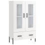 Aparador alto madera de ingeniería blanco brillo 69,5x31x115 cm de , Aparadores - Ref: Foro24-828310, Precio: 104,46 €, Descu...