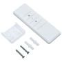 Toldo automático LED sensor de viento azul y blanco 400x300 cm de vidaXL, Toldos - Ref: Foro24-3069111, Precio: 588,04 €, Des...