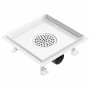 Desagüe de ducha cubierta inserción suelo acero inox. 23x23 cm de , Desagües - Ref: Foro24-145995, Precio: 48,79 €, Descuento: %