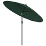 Sombrilla de jardín con palo de aluminio verde 270 cm de , Sombrillas - Ref: Foro24-47304, Precio: 80,21 €, Descuento: %