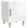 Mesita de noche madera contrachapada blanco brillante de , Mesitas de noche - Ref: Foro24-812054, Precio: 42,62 €, Descuento: %