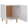 Mesita de noche madera contrachapada blanco brillante de , Mesitas de noche - Ref: Foro24-812054, Precio: 42,62 €, Descuento: %