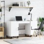 Escritorio madera contrachapada blanco brillante 140x50x75 cm de , Escritorios - Ref: Foro24-829574, Precio: 144,73 €, Descue...