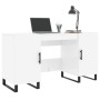 Escritorio madera contrachapada blanco brillante 140x50x75 cm de , Escritorios - Ref: Foro24-829574, Precio: 144,73 €, Descue...