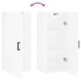 Armario de pared blanco brillante 34,5x34x90 cm de , Aparadores - Ref: Foro24-828854, Precio: 52,09 €, Descuento: %