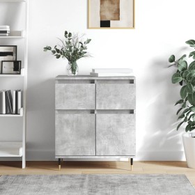 Aparador de madera contrachapada gris hormigón 60x35x70 cm de , Aparadores - Ref: Foro24-831112, Precio: 65,91 €, Descuento: %