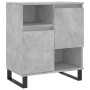 Aparador de madera contrachapada gris hormigón 60x35x70 cm de , Aparadores - Ref: Foro24-831200, Precio: 67,30 €, Descuento: %