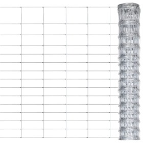 Valla de jardín de acero galvanizado plateado 50x1,6 m de , Paneles de vallas - Ref: Foro24-149492, Precio: 102,21 €, Descuen...