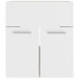 Mueble con lavabo madera de ingeniería blanco y roble Sonoma de vidaXL, Tocadores de baño - Ref: Foro24-3070816, Precio: 115,...